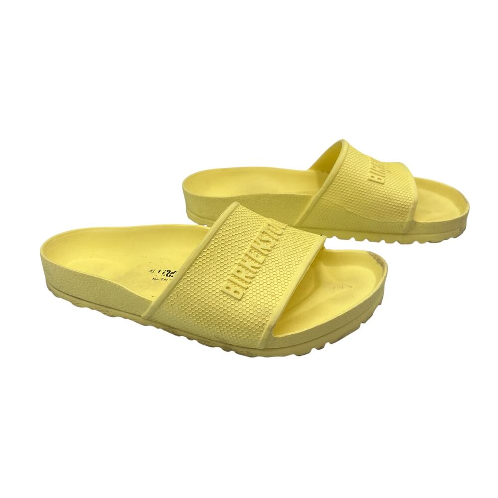 Birkenstock Slides Sandals Barbados EVA Flat Slip On Summer Yellow Size 5 / 36